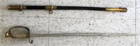 US Navy Officer Saber in Matching Scabbard