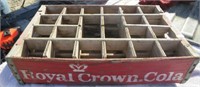 Vintage Royal Crown Cola Wooden Crate w/Dividers