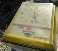 Vintage Electric Pepsi Clock (Works)