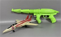 Vintage Cosmic Water Gun & Fighter Jet