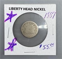 1887 Liberty Head Nickel Coin