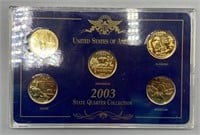 2003 Gold Plated State Quarter Collection