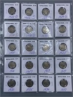 Twenty Various Dates Buffalo Nickel Coins
