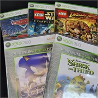 Xbox 360 Games (5) - Shrek, Sonic, Jones, Cars &