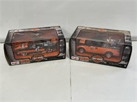 2 x Boxed Harley Davidson Model Cars 1:24