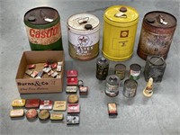Selection Tins / Cans / Match Boxes etc