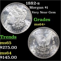 1882-s Morgan Dollar $1 Grades Choice+ Unc