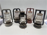 5 x Rustic Kero Lamps