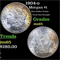 1904-o Morgan Dollar $1 Grades GEM Unc