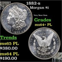 1882-s Morgan Dollar $1 Grades Choice Unc+ PL