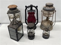 6 x Rustic Kero Lamps