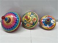 3 x Child’s Spinning Toy Tops