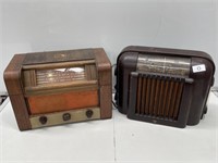 2 x Early Valve Radios inc Bakelite (not checked)
