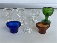 Selection Vintage Glass Eye Washes