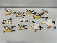 Selection Vintage Hanging Wall Ducks (A/F)