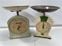 2 x Sets Vintage Salter Kitchen Scales