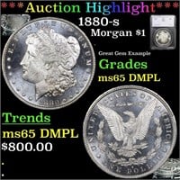 ***Auction Highlight*** 1880-s Morgan Dollar $1 Gr