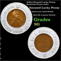 1940-p Encased Lucky Penny, Sunsweet Prune Juice G