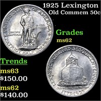 1925 Lexington Old Commem Half Dollar 50c Grades S