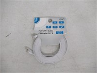 Onn. Onn 4.2 Meter Rj45 Flat Cat 6 Cable (White)