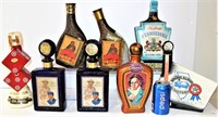 8 Vintage Liquor Bottles