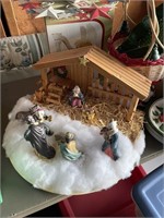 Manger scene and all Christmas items