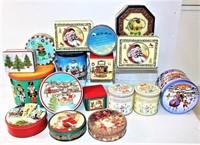 Christmas Assorted Metal Tins - Great for Gifts
