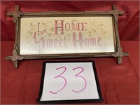 Home Sweet Home Cross Stitch Wall Hanging