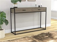 S & CO. CONSOLE TABLE W 2 DRAWERS - TAUPE