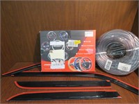 2 SETS CAR WINDOW RAIN GUARDS - STEERING COVER
