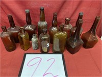 Old Amber Bottles