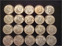 20 Kennedy 1964 silver Half Dollars