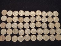 50 Roosevelt silver Dimes