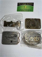 Peabody Coal Company Belt Buckles