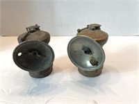 (2) Carbide Lamps