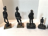 (4) Miner Statues