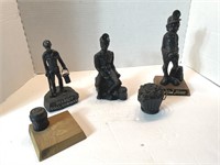 Miner Statues Crafted from Coal