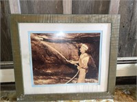 Miner Framed Photo