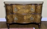 Antique French Walnut Serpentine Chest