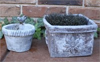 2 Concrete Planters