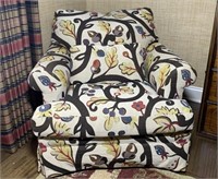 MCM Leaf Design Upholstered Club Chair