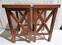 Two Wood 24" Pub Style Stools