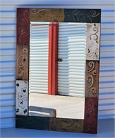 Modern Wood Framed Mirror