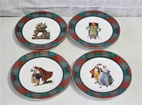 Set of 8 Norman Rockwell Collection Plates