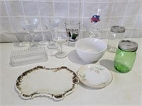 Mixed Lot Glassware - Dishes - Jars