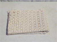 Vintage 62" x 62" Crocheted Table Cover