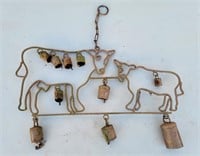 Hanging Cow-Bells Wind Chime Set