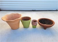 Small Selection Ceramic - Terra Cotta Plant Pots