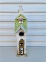 Small Painted Wood Decorative Birdhouse