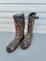 Western Chief Horse Themed Size 10 Rain Boots